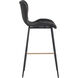 Lyla 41 inch Antique Black Barstool, Set Of 2